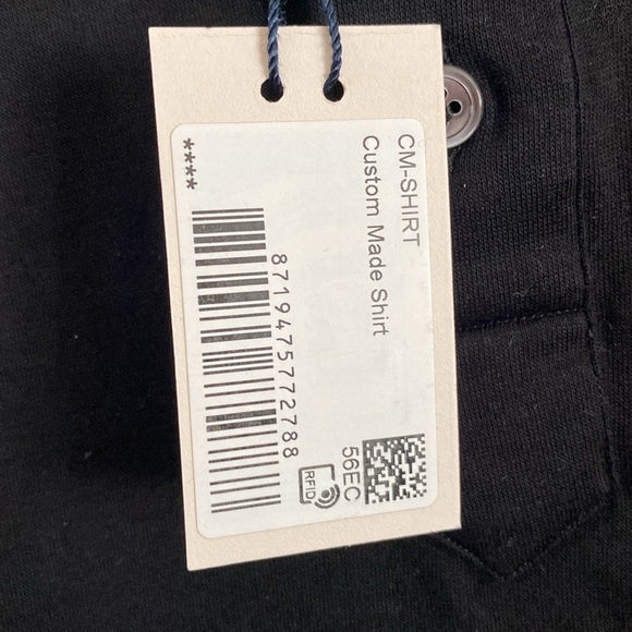 SUIT SUPPLY Custom Made Classic Black Men's Polo Shirt - Picture 9 of 9